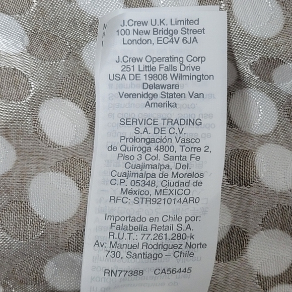 J.crew V- Neck Jacquard Dot Peplum Top - Picture 7 of 8